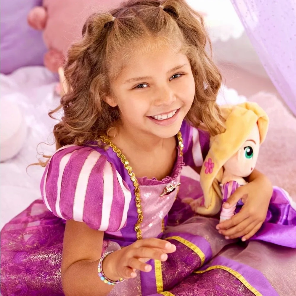 Official 💯 Original Disney Store Europe Rapunzel Costume from Tangled Rare SZ 4 - Picture 4 of 17